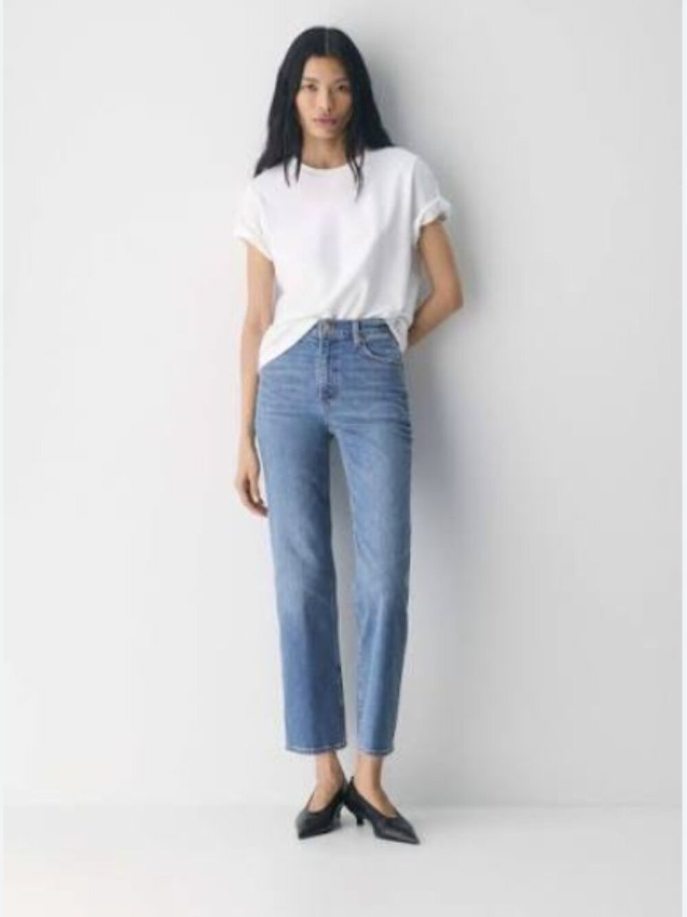 Aritzia Denim Forum Arlo High Rise Straight Jean